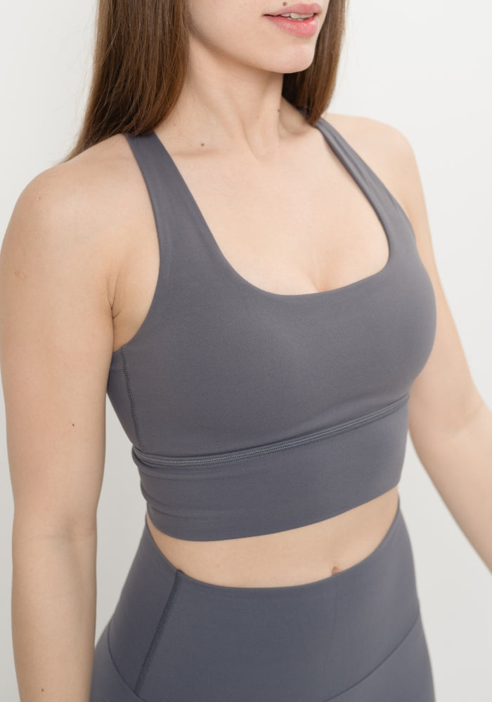 Collection of Gray Basic Bra in a gallery layout