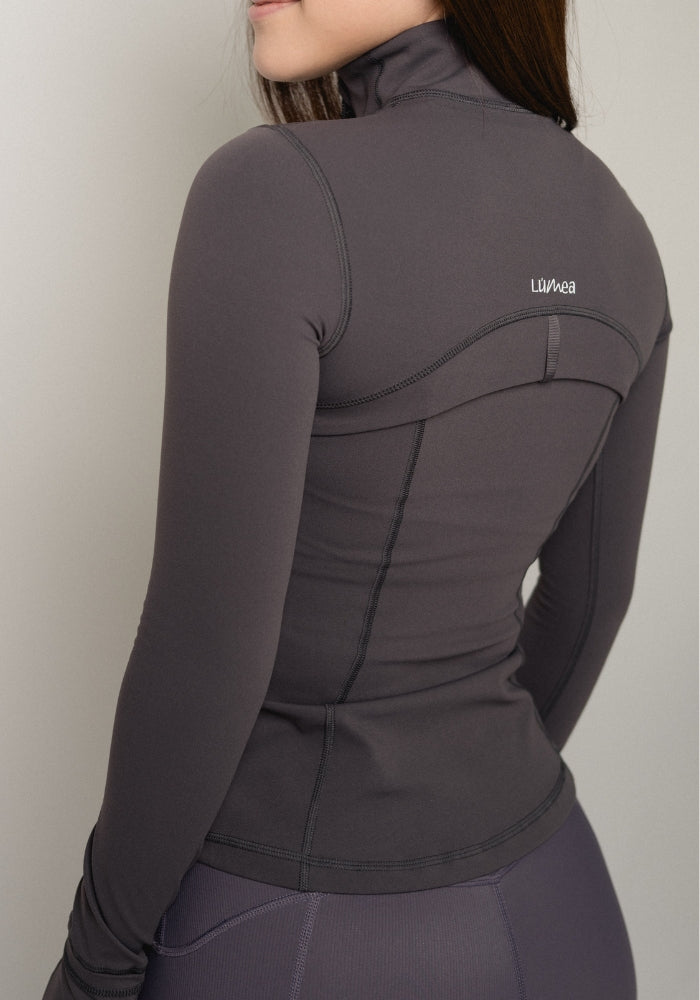 Collection of Gray SculptForm Jacket in a gallery layout