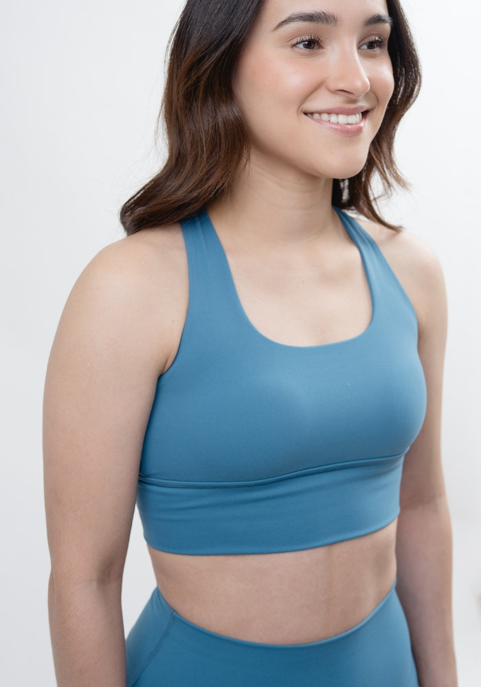 Collection of Steel Blue Basic Bra in a gallery layout