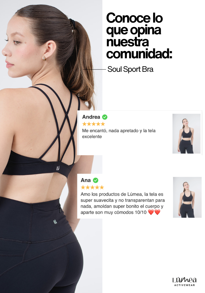 Collection of Black Soul Sport Bra in a gallery layout