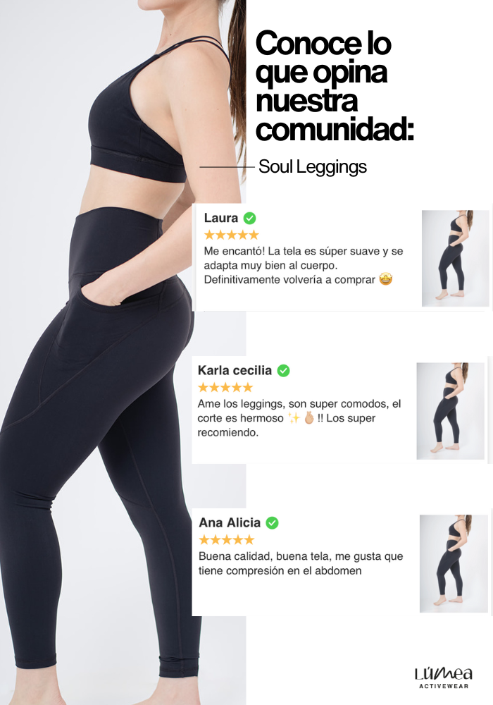 Collection of Black Soul Leggings in a gallery layout