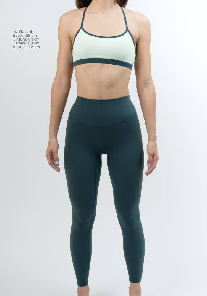 Collection of Silque Contrast Sport Bra in Peppermint in a gallery layout