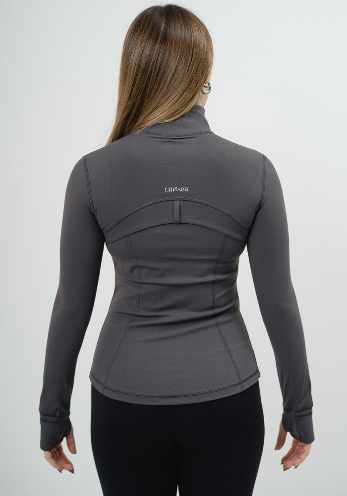 Collection of Gray SculptForm Jacket in a gallery layout