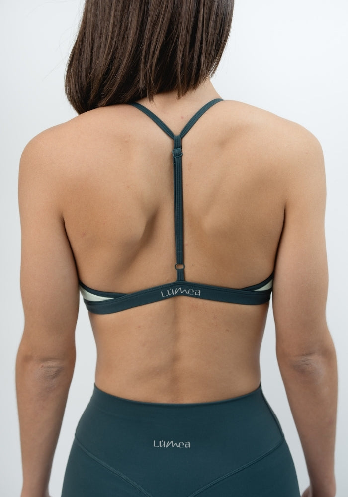 Collection of Silque Contrast Sport Bra in Peppermint in a gallery layout