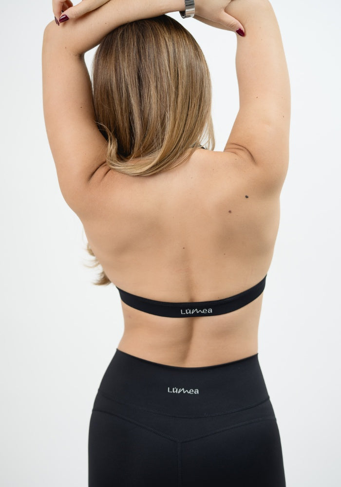 Collection of Black Refine Sport Bra in a gallery layout