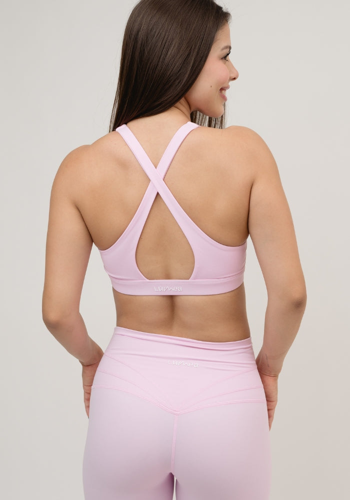 Collection of Bubble Gum Bloom Sport Bra in a gallery layout
