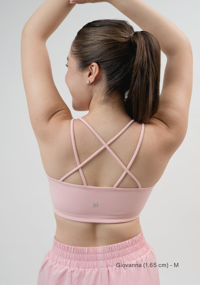 Collection of Peach Tempo Bra in a gallery layout