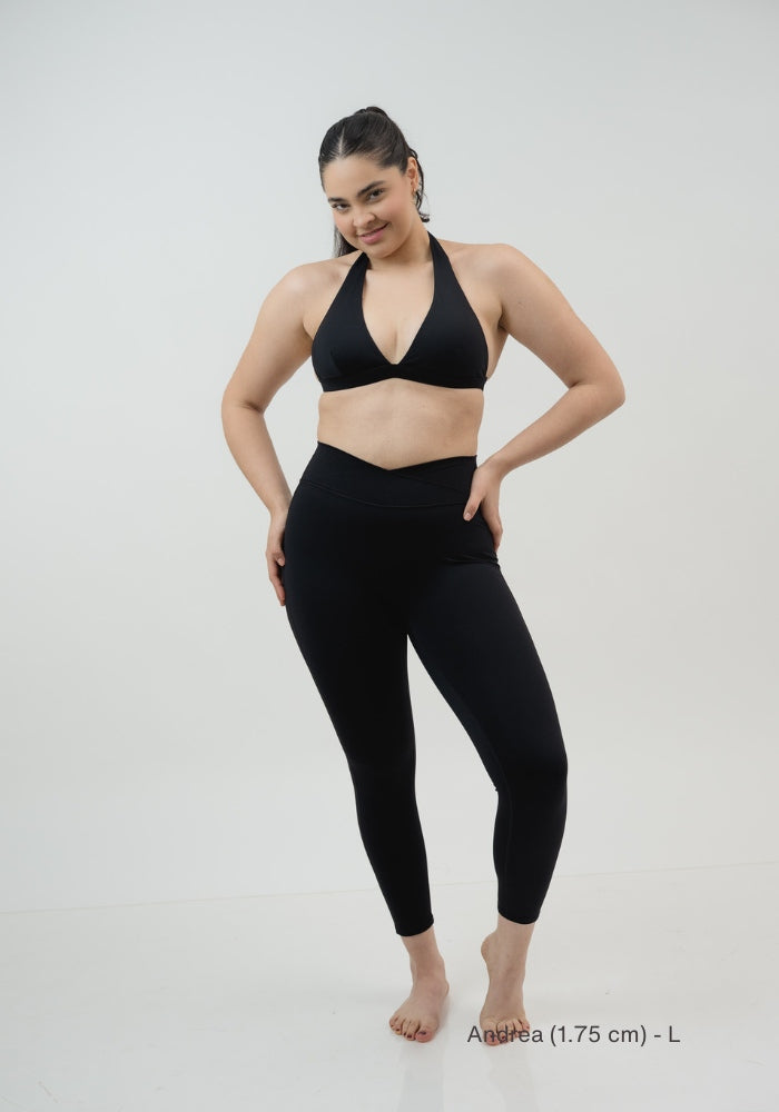 Collection of Black Refine Leggings in a gallery layout