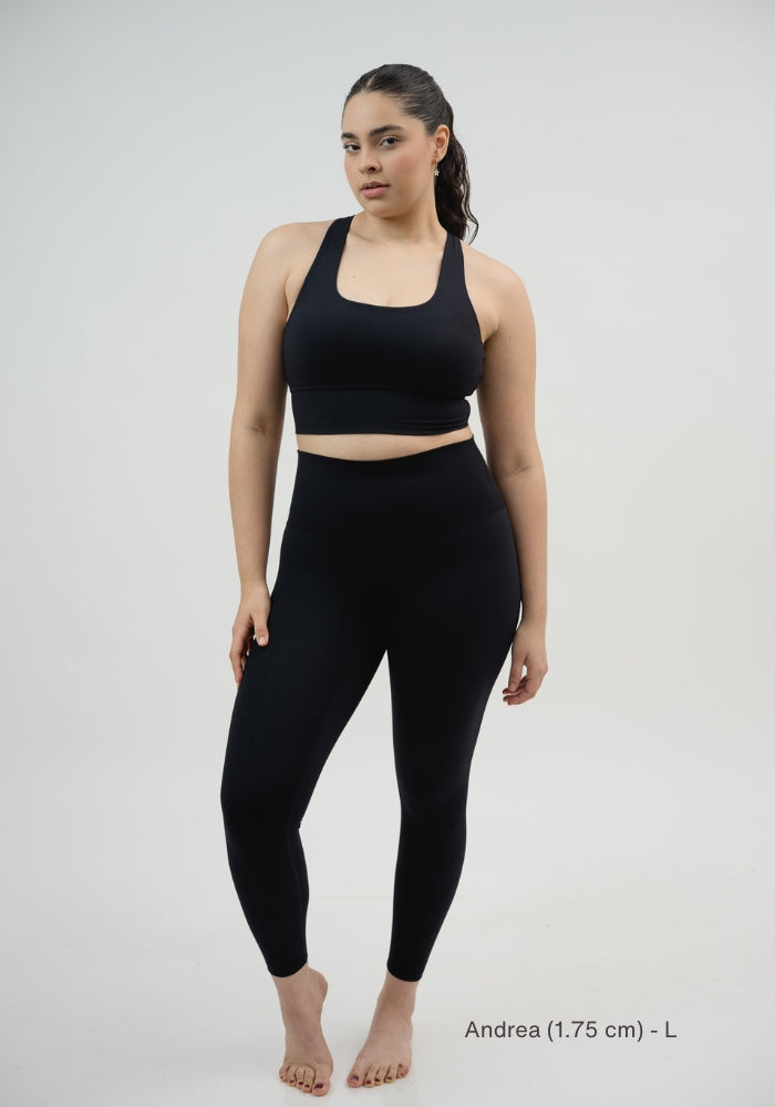 Collection of Black Basic Leggings in a gallery layout