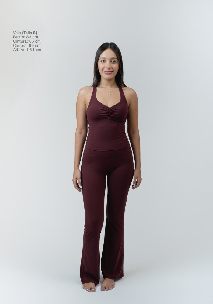 Collection of Silque Flare Leggings in Cherry Soda in a gallery layout