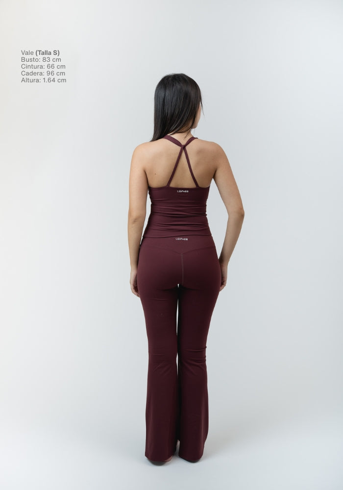 Collection of Silque Flare Leggings in Cherry Soda in a gallery layout
