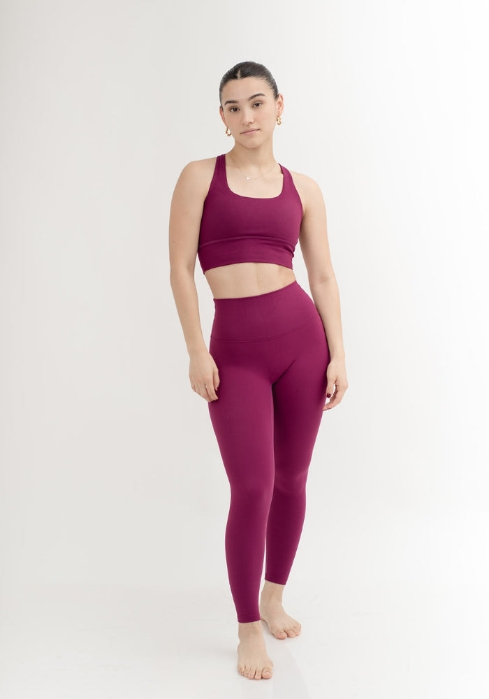 Plum Basic Leggings