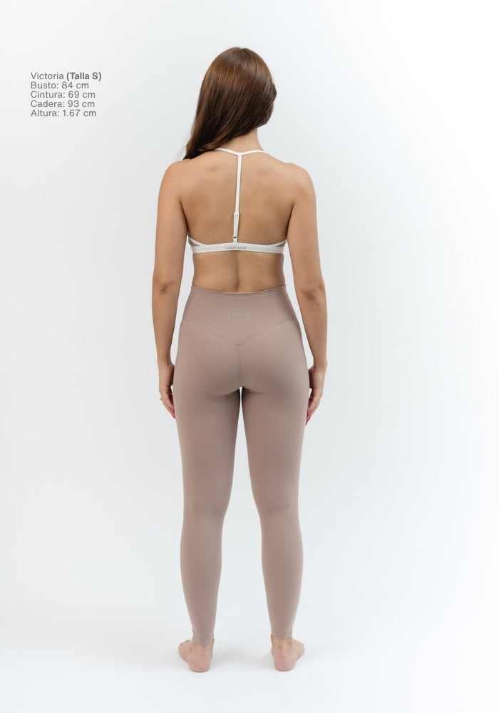 Collection of Silque Contrast Sport Bra in Pink Clay in a gallery layout