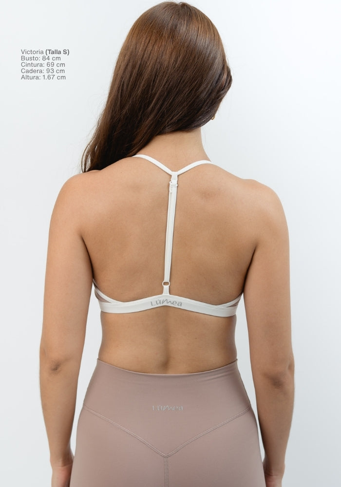 Collection of Silque Contrast Sport Bra in Pink Clay in a gallery layout