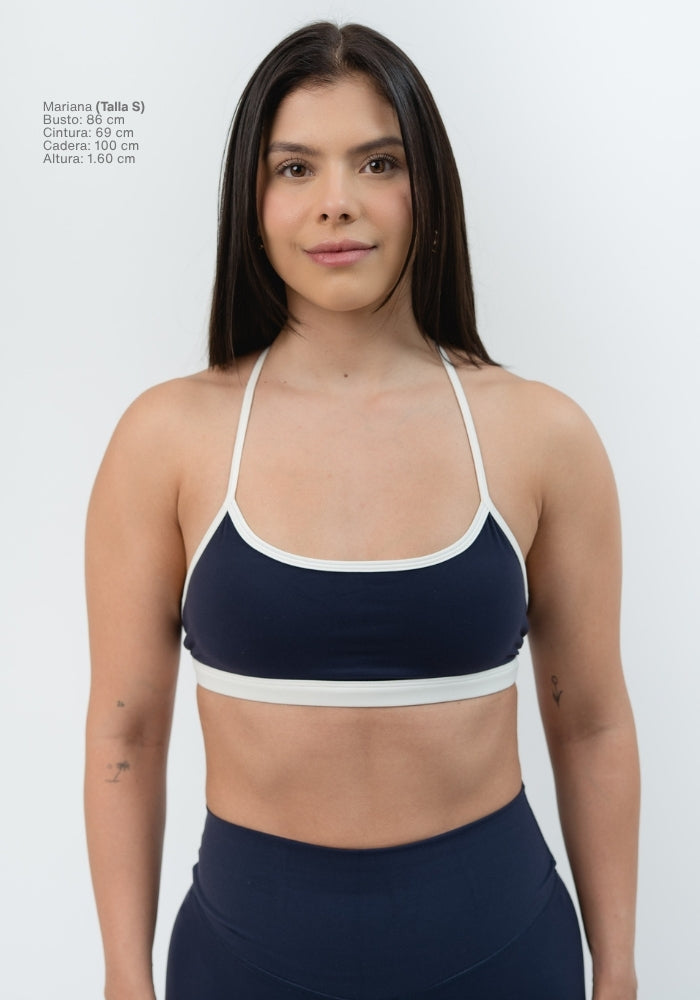 Collection of Silque Set Contrast in True Navy in a gallery layout